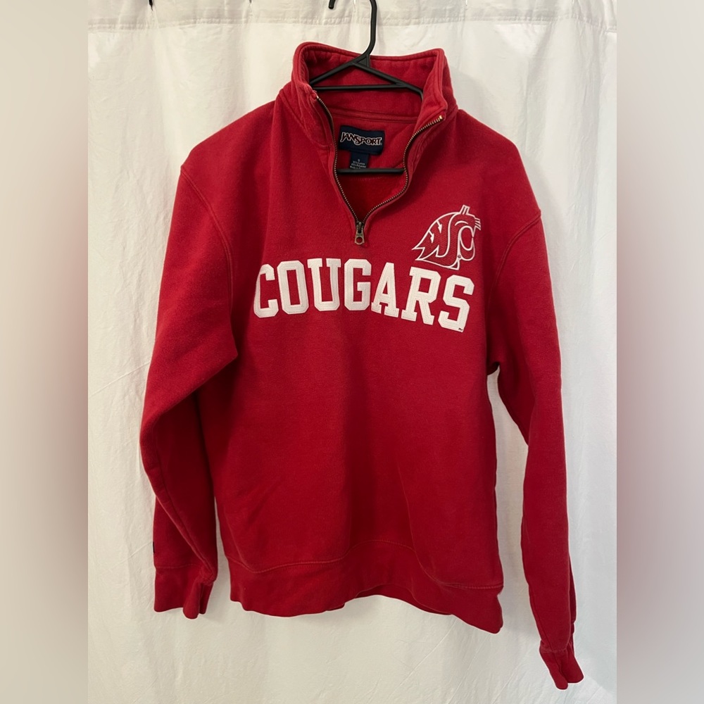 Wsu cougars 3/4 zip sweatshirt
